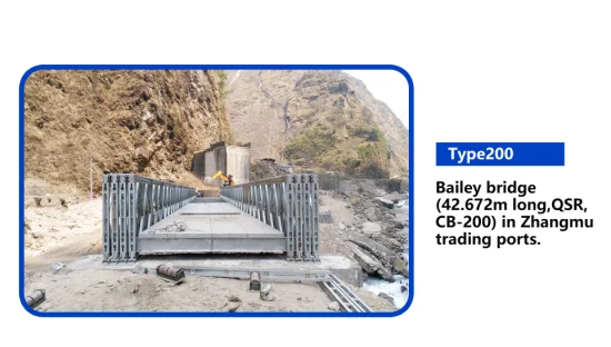 Высококачественная, легкая, прочная конструкция моста со стальными фермами Bailey