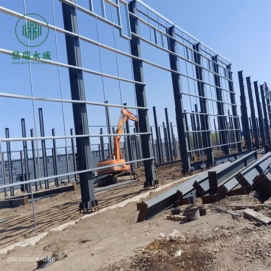 Сборные быстросборные стальные промышленные сборные металлические сборные заводские здания Мастерская Навесная балка Ангар для хранения Колонное здание Стальная конструкция